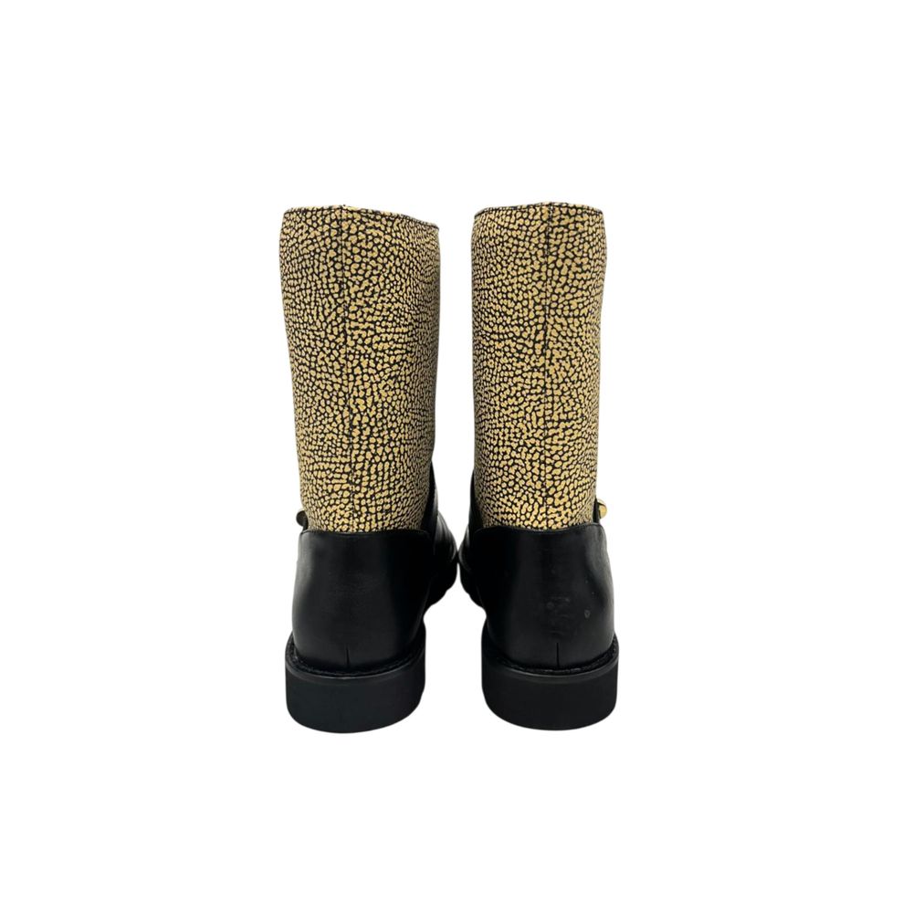 Borbonese Women's Boots in Beige Leather