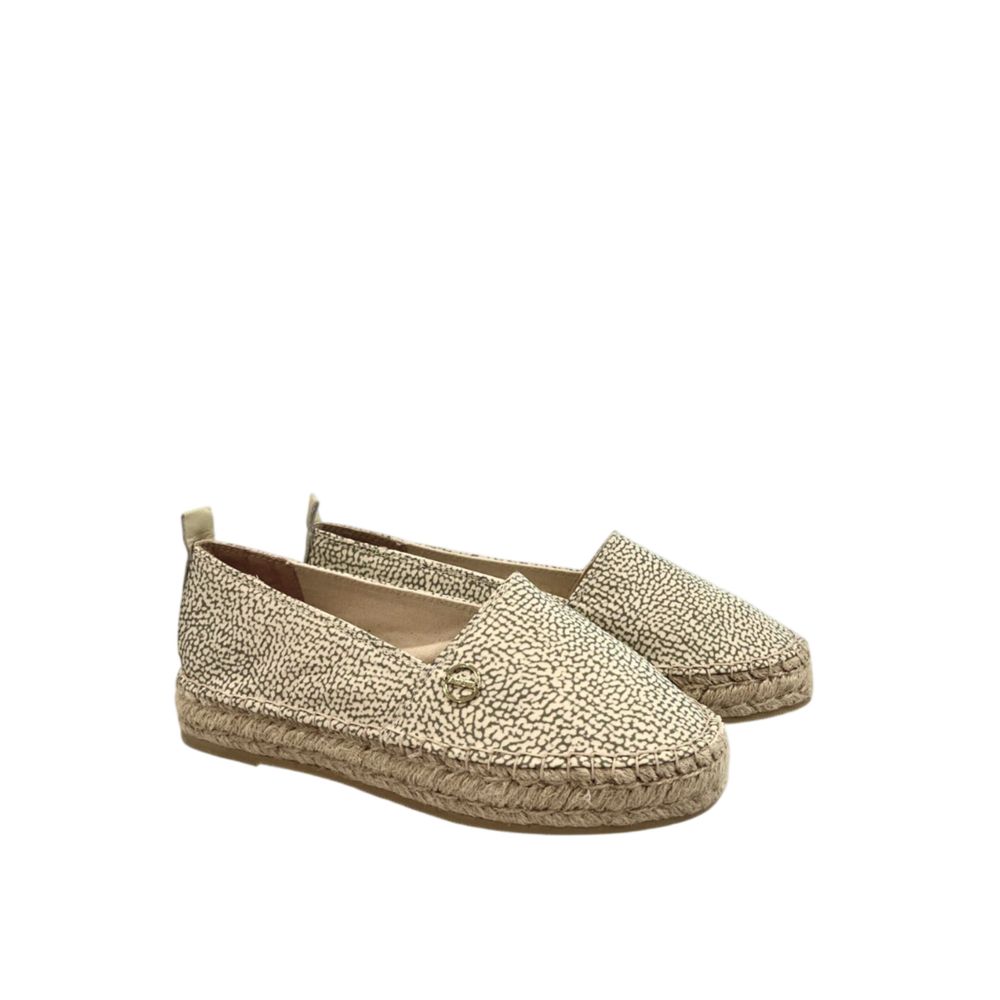Borbonese Zweifarbige Sandale aus Stoff
