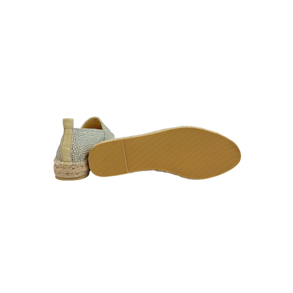 Borbonese Zweifarbige Sandale aus Stoff