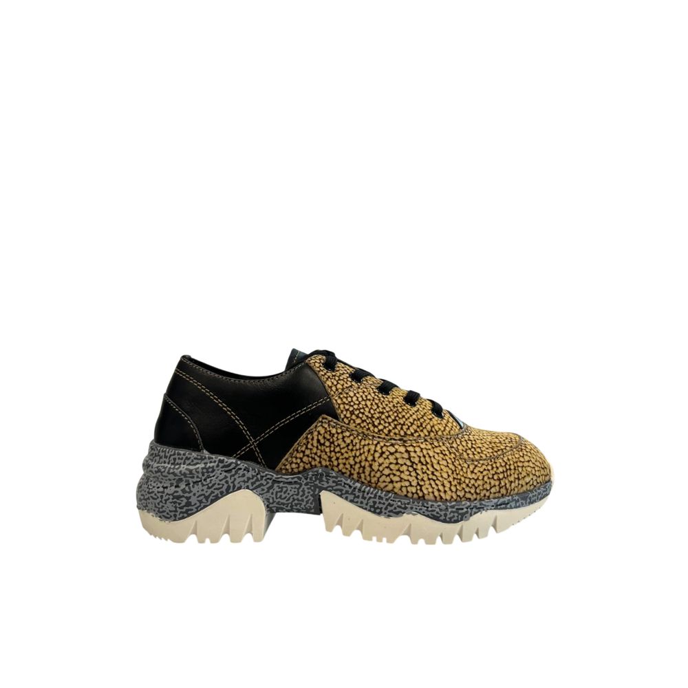 Borbonese Beige Genuine Leather Sneaker