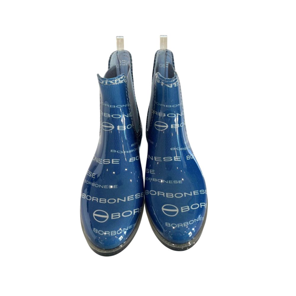 Borbonese Blaue Damen-Stiefeletten aus anderen Materialien