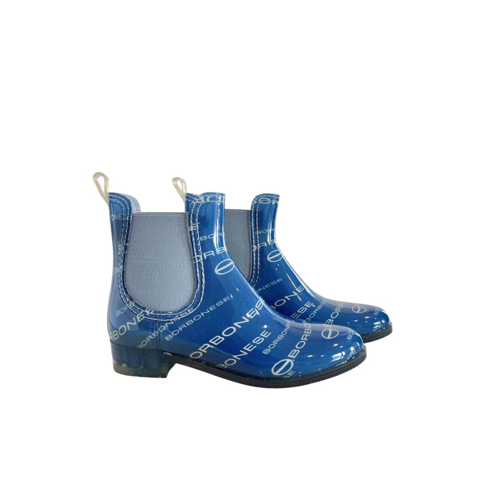 Borbonese Blaue Damen-Stiefeletten aus anderen Materialien