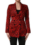 Dolce & Gabbana Roter Zweireiher-Manteljacke