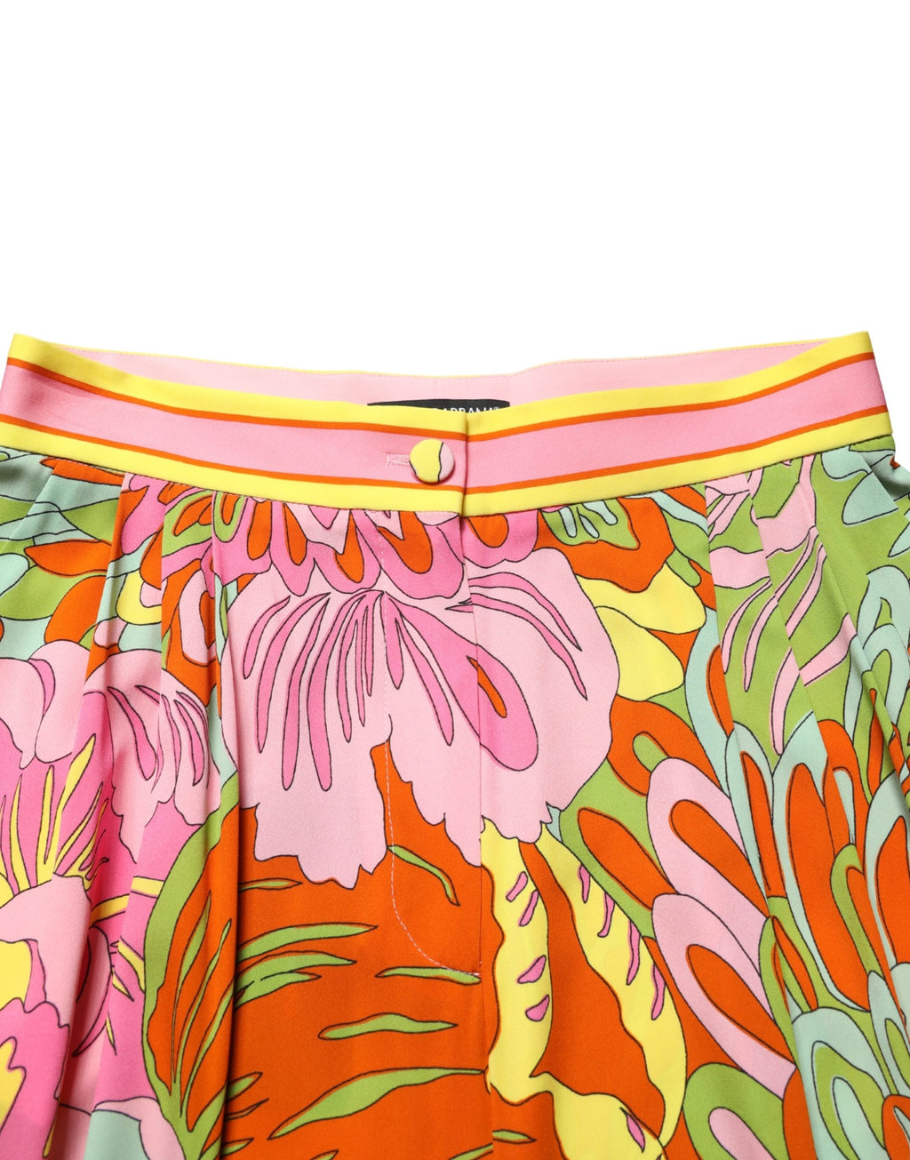 Dolce & Gabbana Mehrfarbige Cropped Hose mit Blumenprint