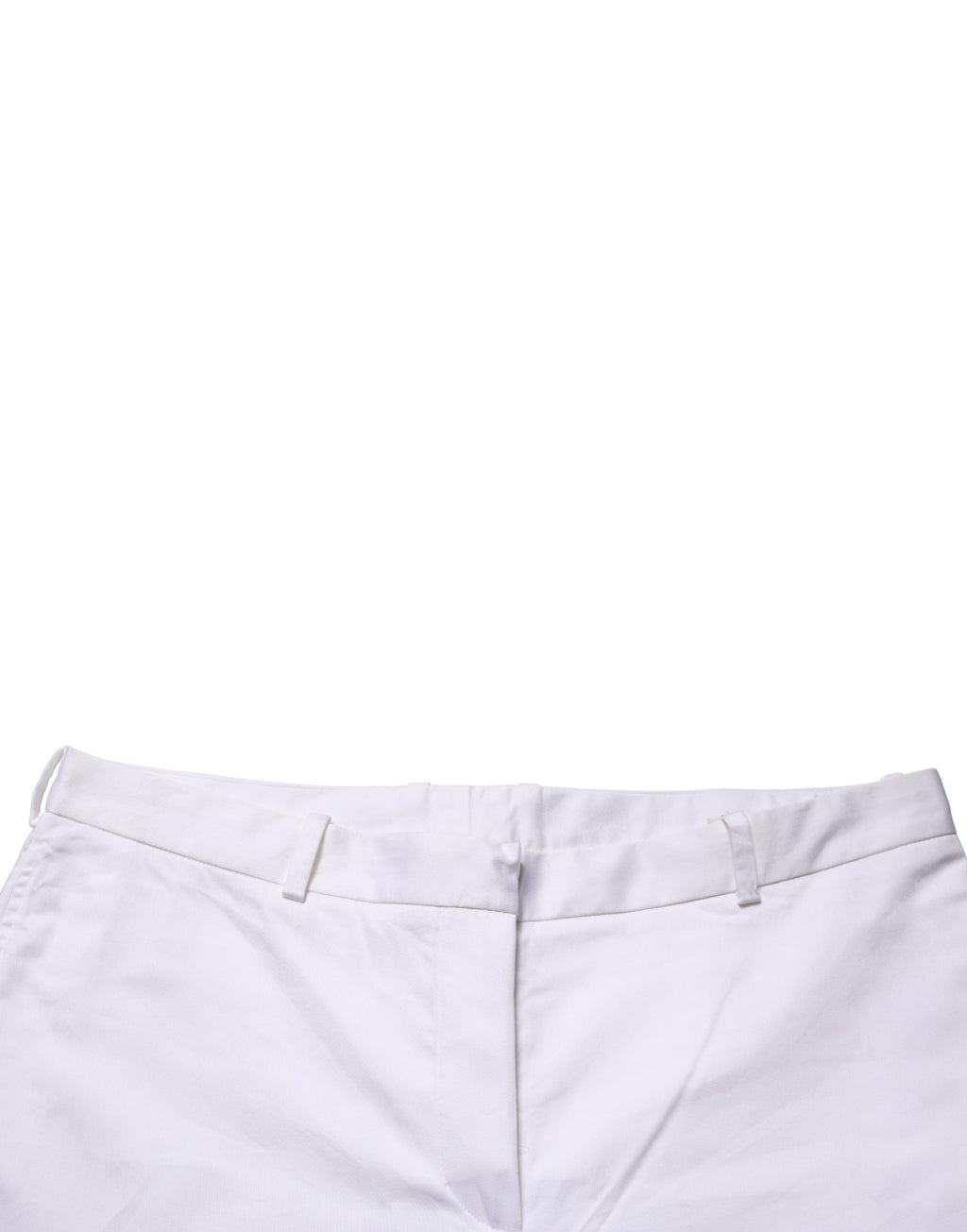 GF Ferre Weiße Chino-Hose mit geradem Bein und mittlerer Taille für Damen