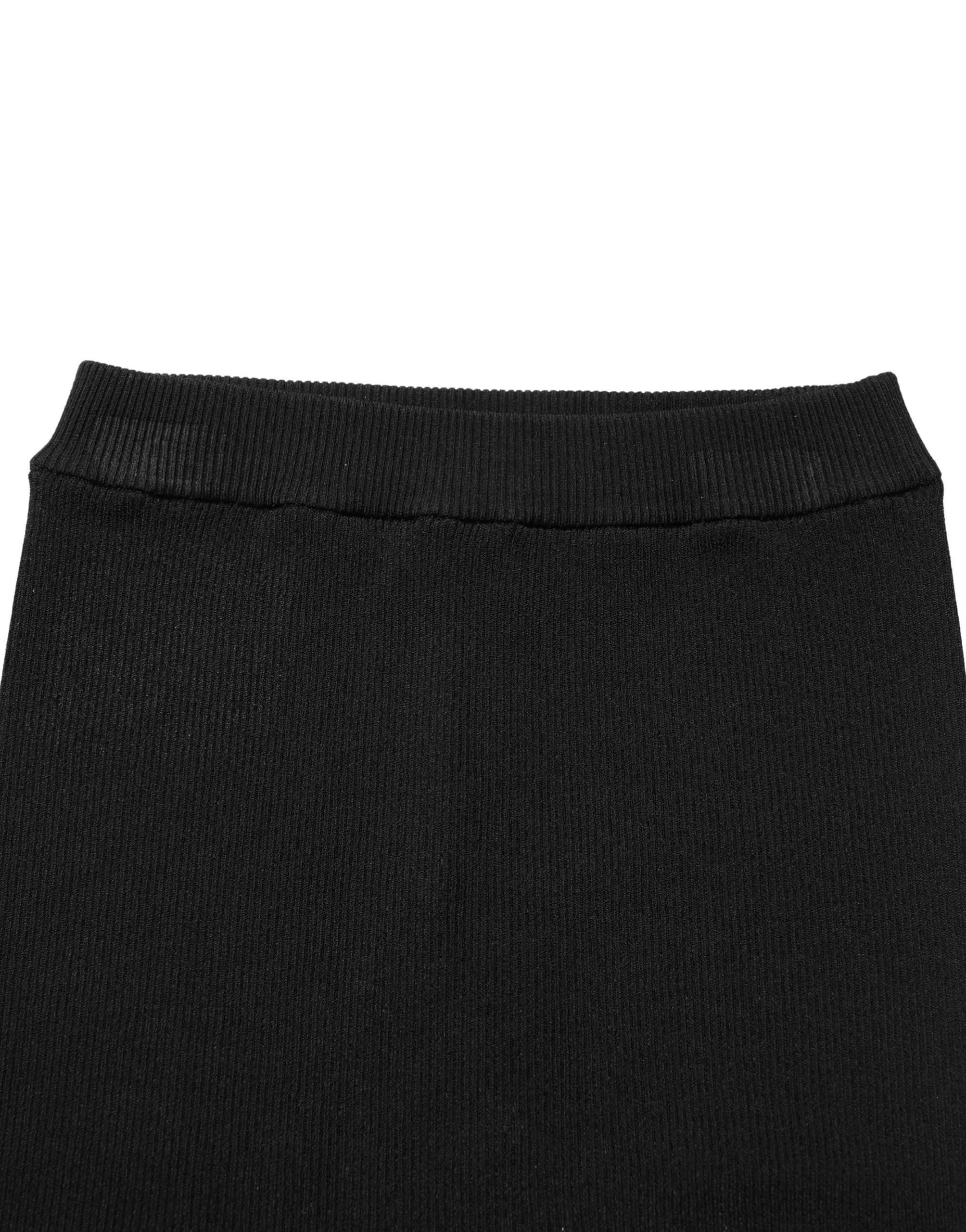 Dolce & Gabbana Schwarze High-Waist-Hotpants aus Viskose