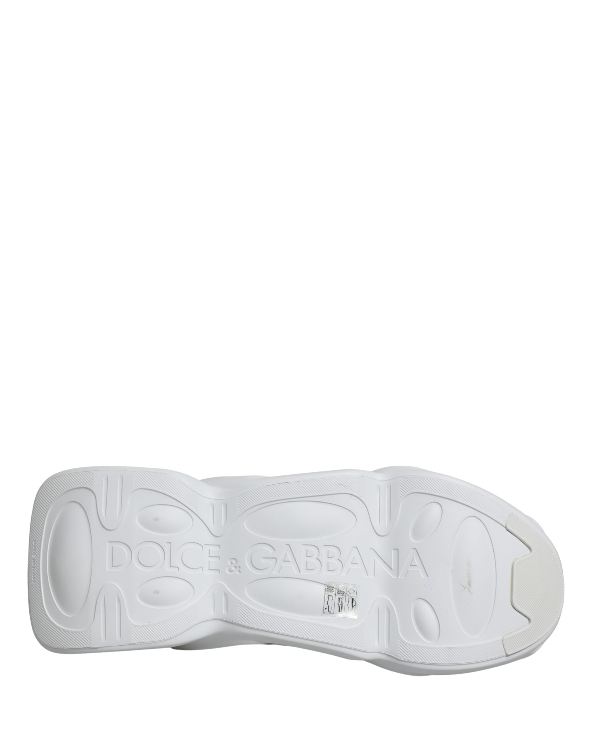 Dolce & Gabbana Weiß Slip On Wave Low Top Turnschuhe Schuhe