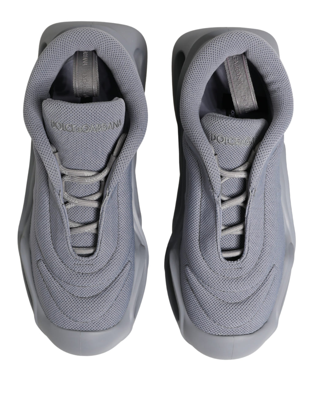 Dolce & Gabbana Graue Slip-On Wave Low-Top-Sneaker