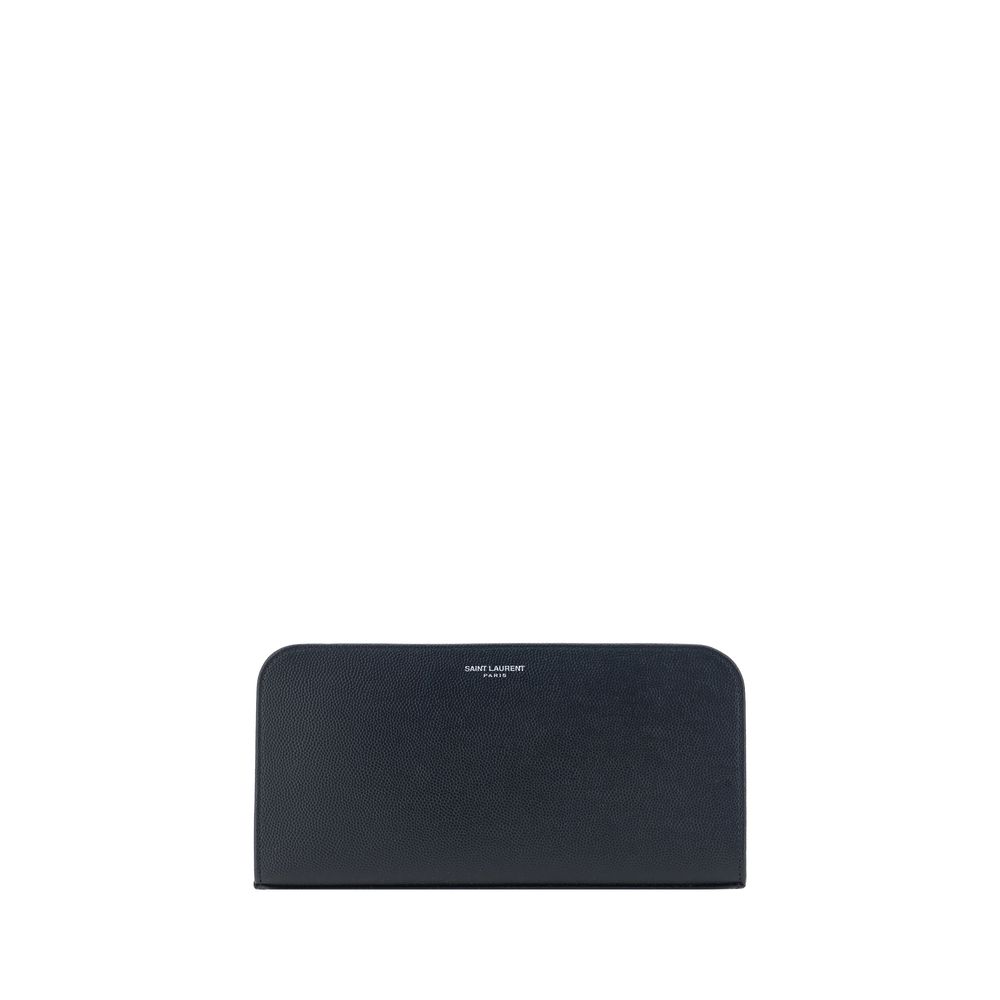 Saint Laurent Black Calfskin Bos Taurus Wallet