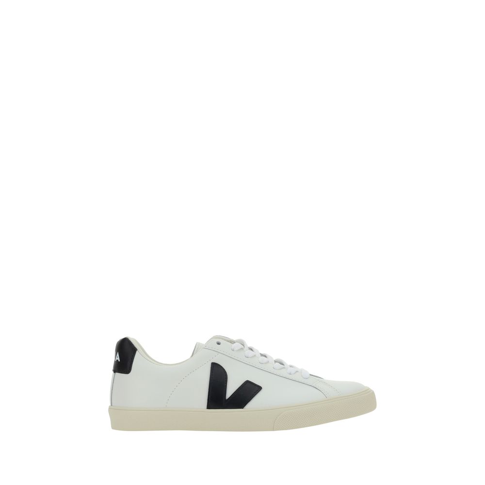 Veja White Bos Taurus Calf Leather Low-Top Sneakers