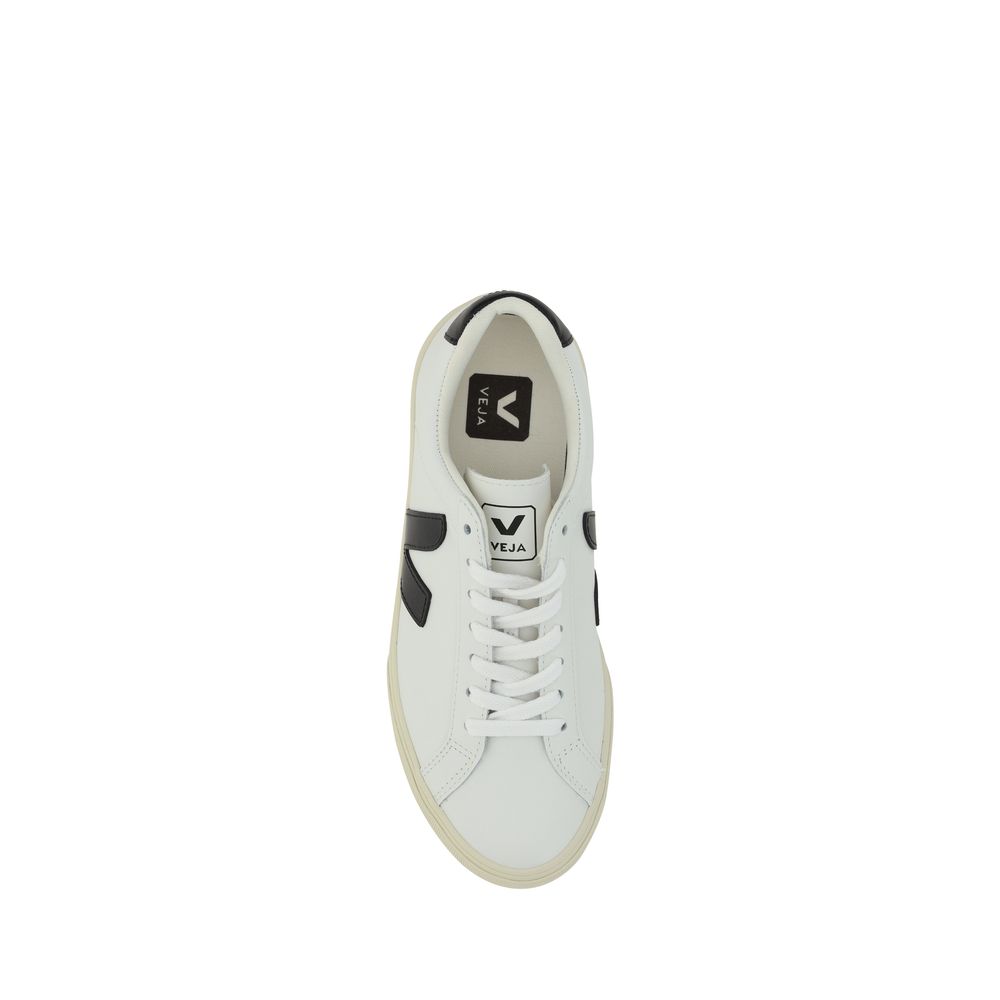 Veja White Bos Taurus Calf Leather Low-Top Sneakers