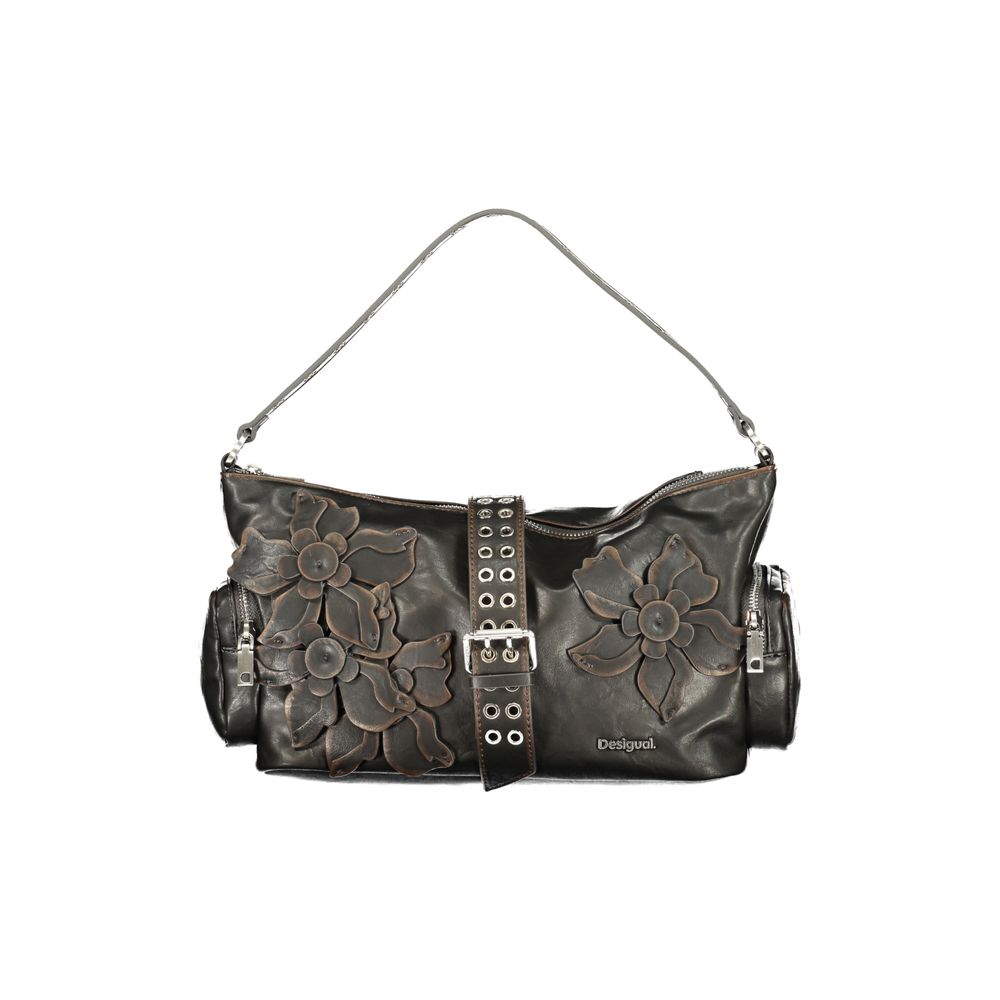Desigual Braune Handtasche aus Polyethylen