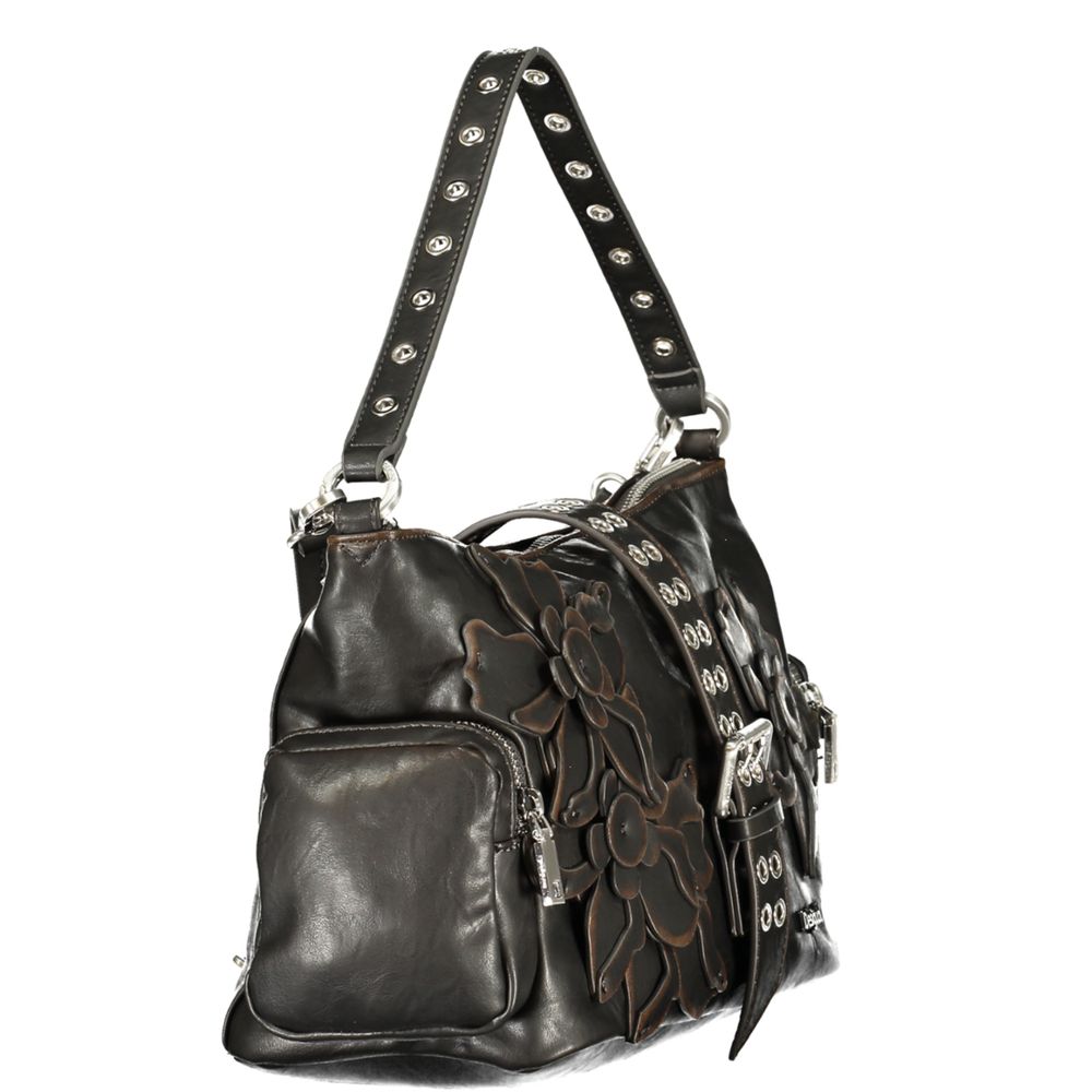 Desigual Braune Handtasche aus Polyethylen