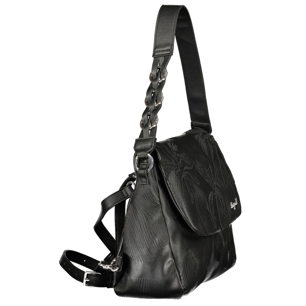 Desigual Women's Black Polyurethane Backpack
