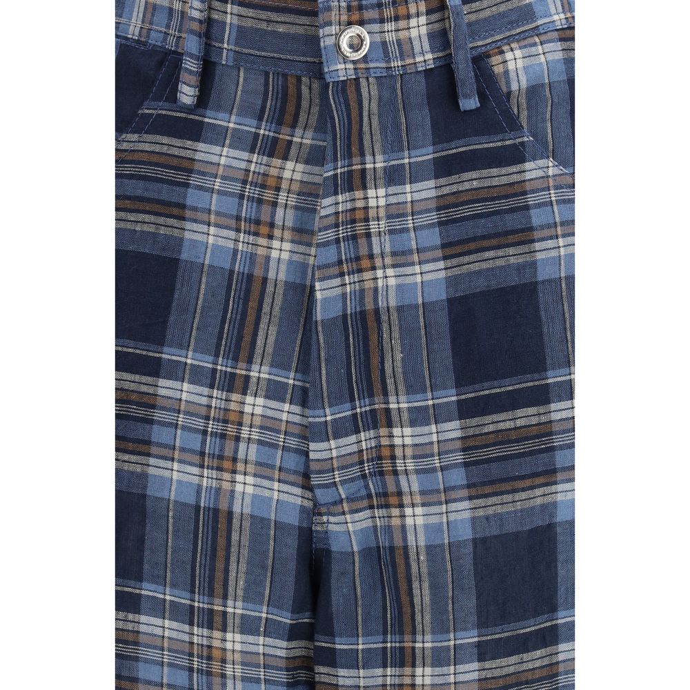 MARBELL Blue linen trousers