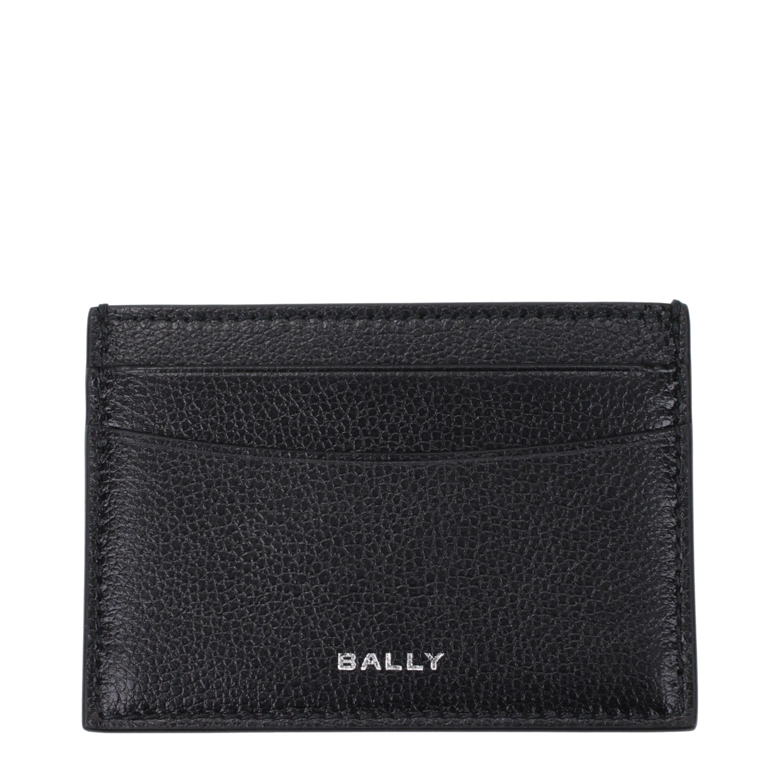 Bally Schwarzer Kartenhalter aus Leder