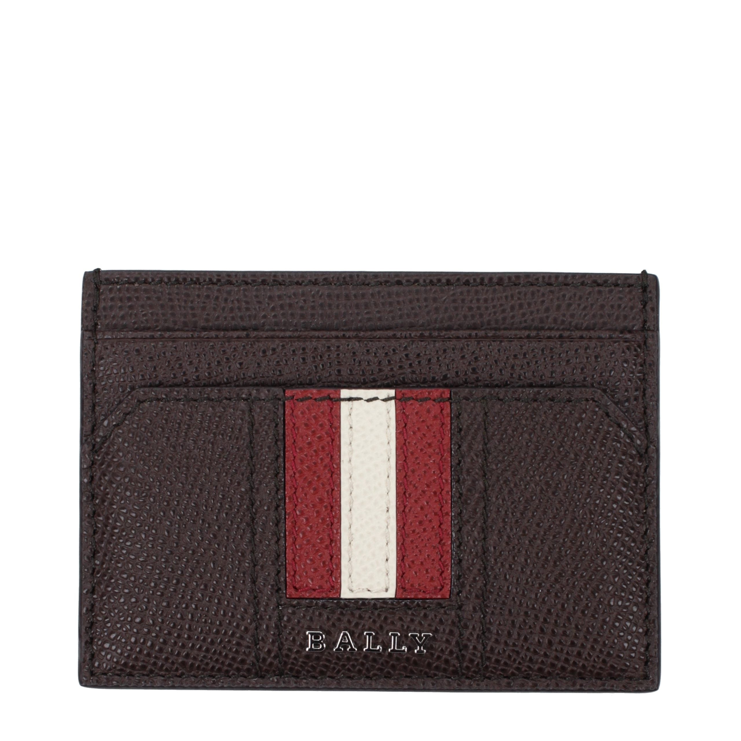 Bally Brauner Leder-Kartenhalter