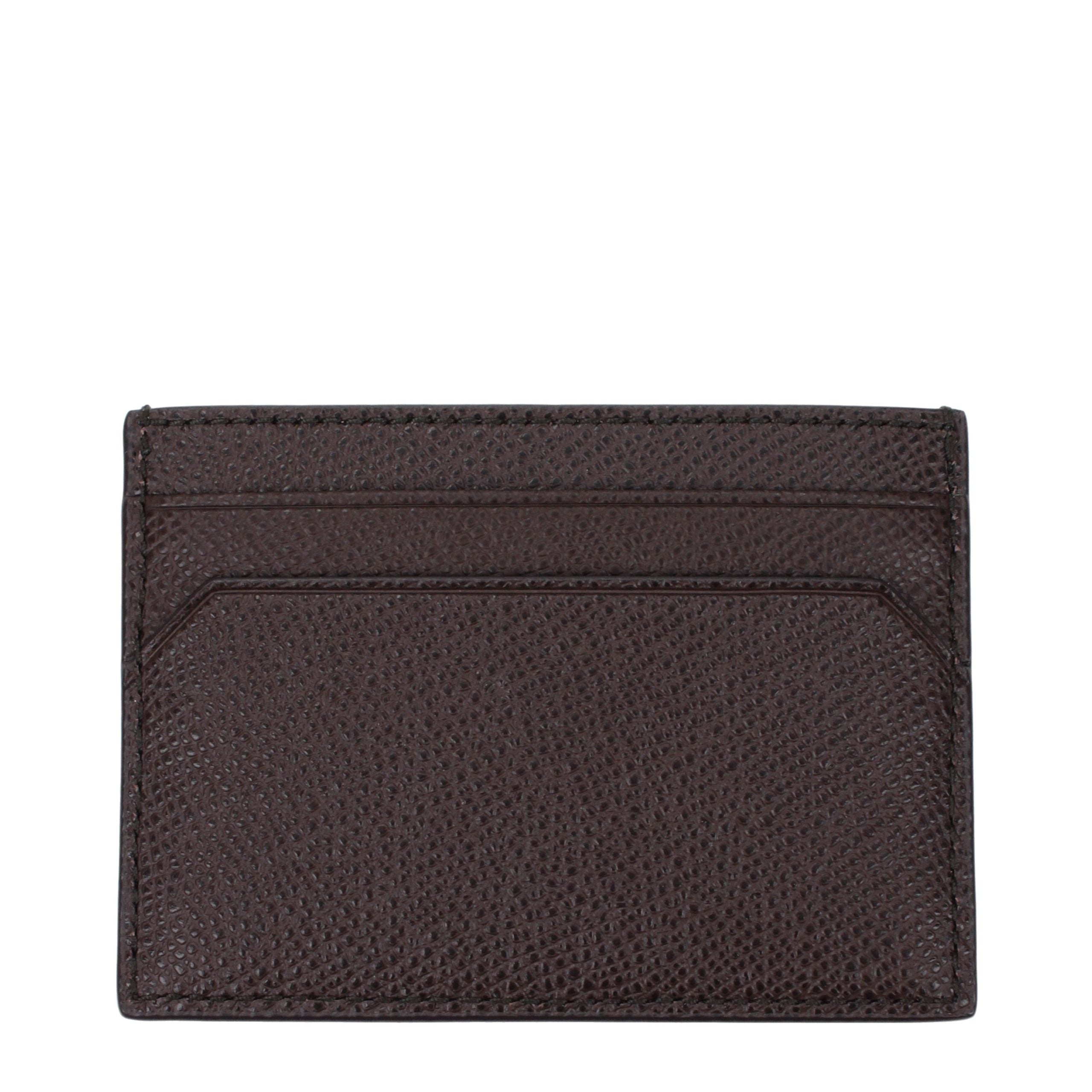 Bally Brauner Leder-Kartenhalter