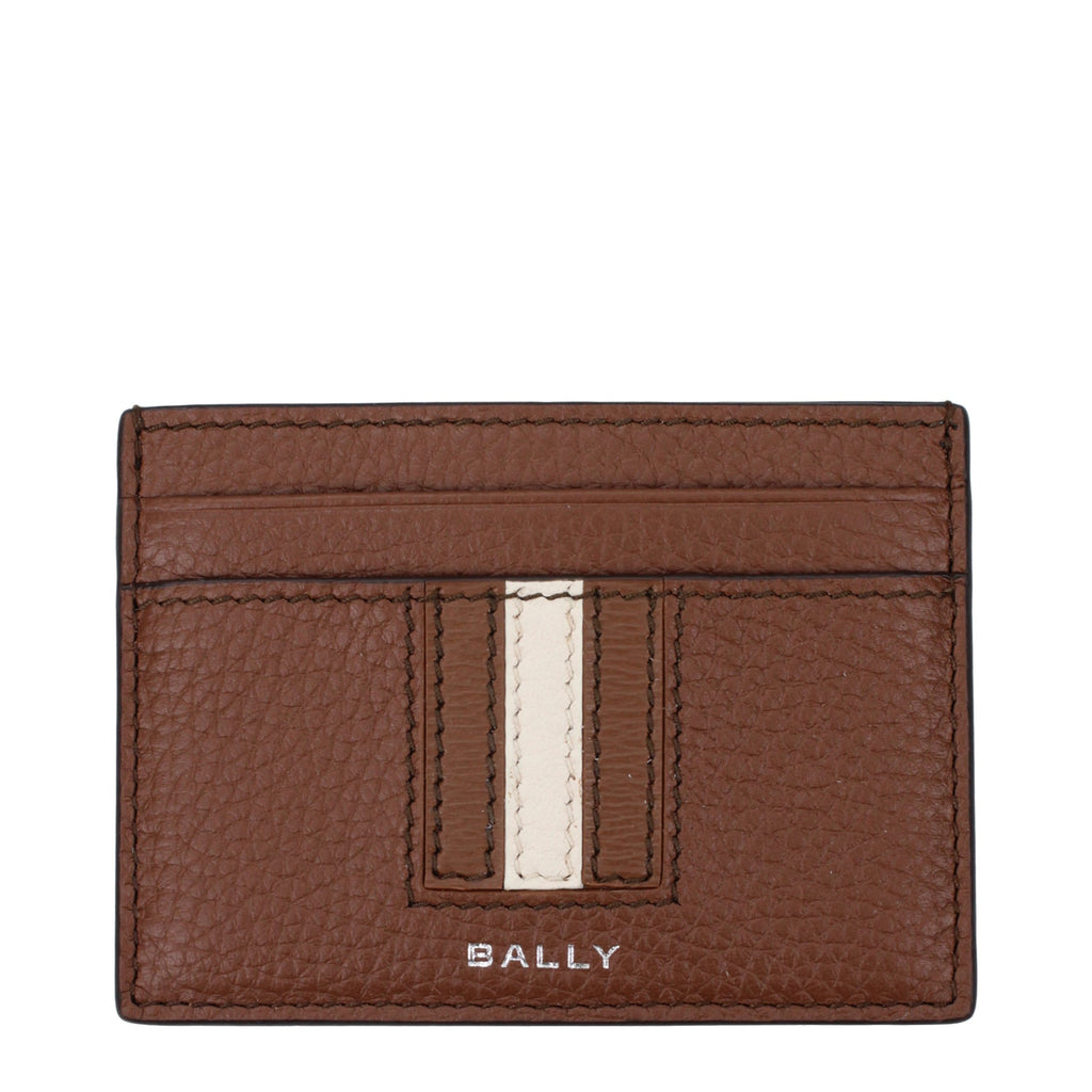 Bally Brauner Leder-Kartenhalter