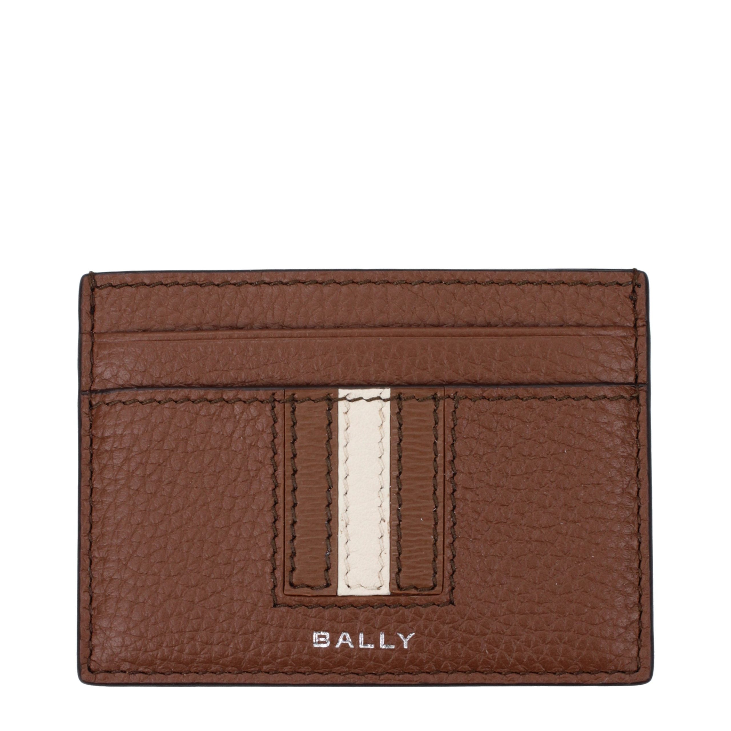 Bally Brauner Leder-Kartenhalter
