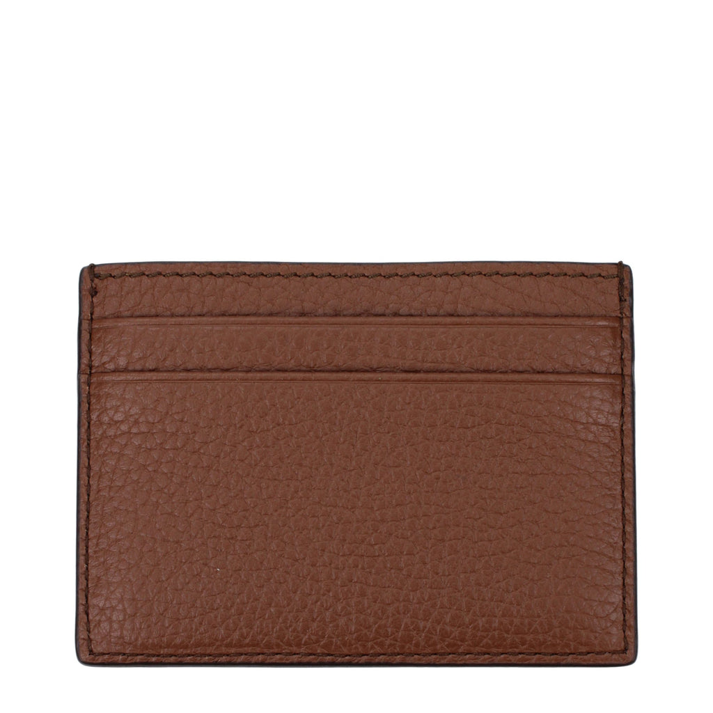 Bally Brauner Leder-Kartenhalter