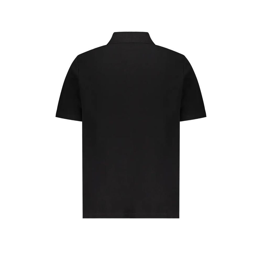 Balmain Schwarzes Polo-Shirt aus Baumwolle
