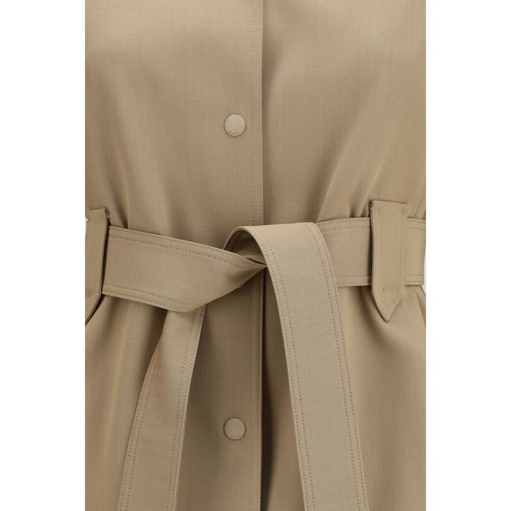 Max Mara Brown Wool Fleece Coat