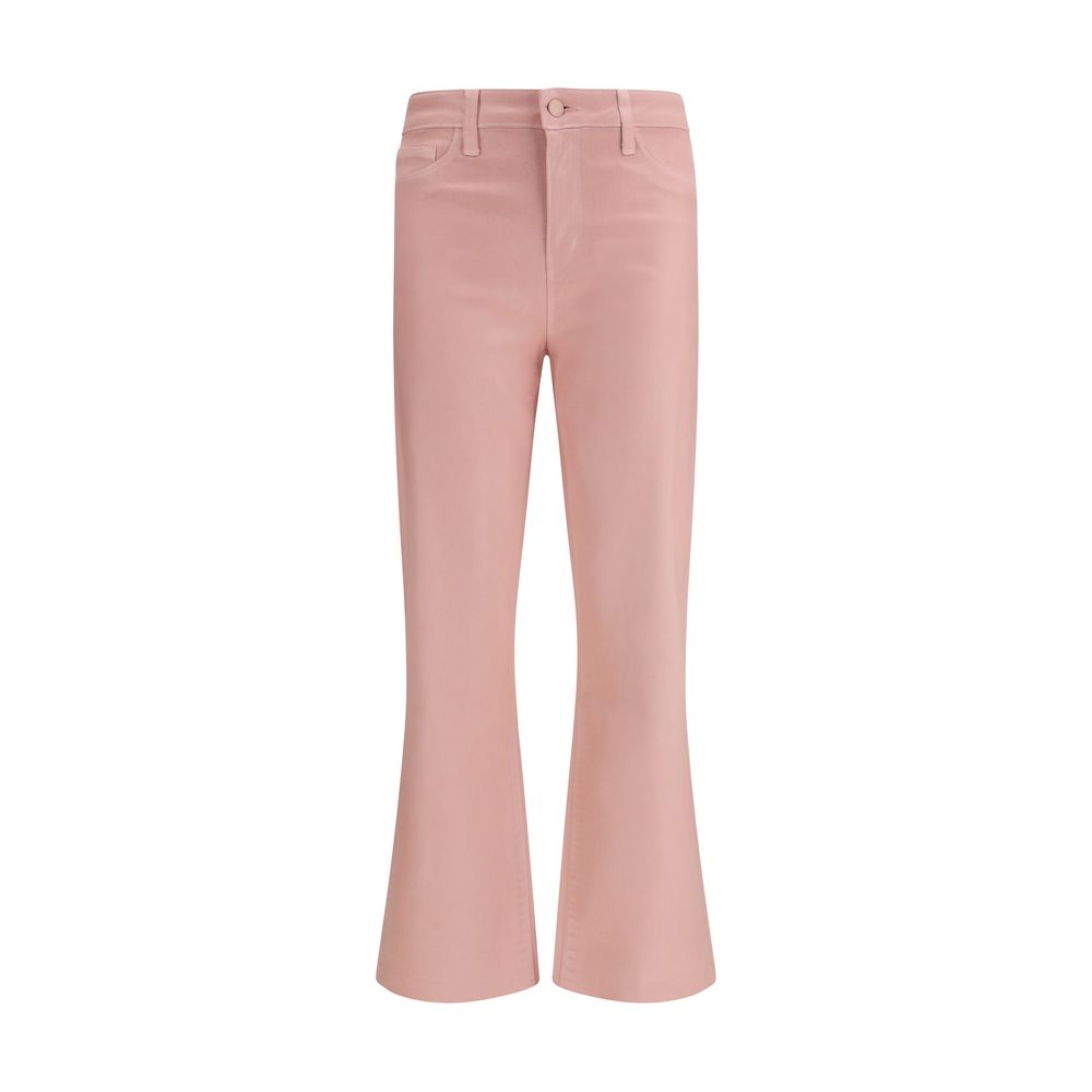 L'Agence Multicolor Cotton Flare Trousers