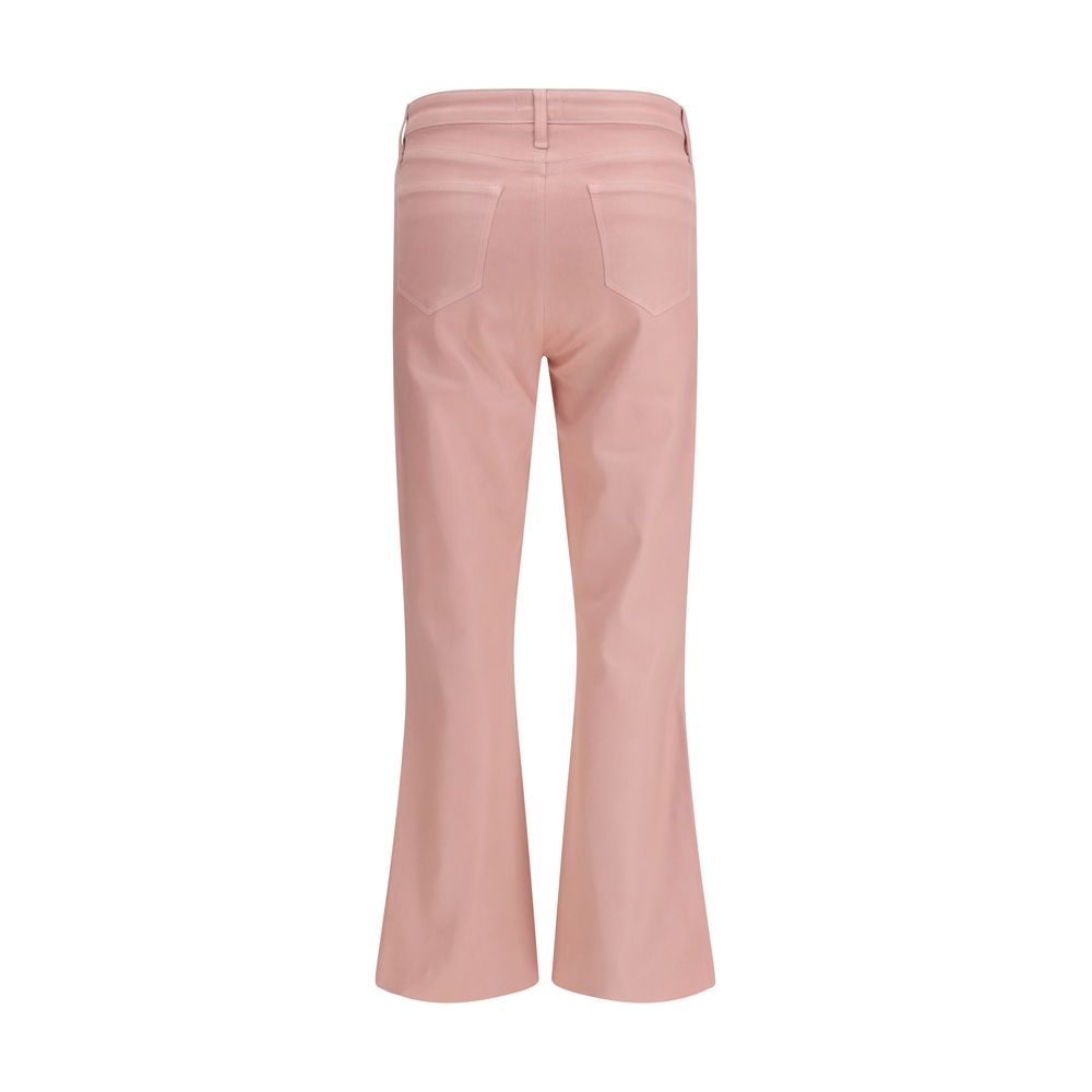 L'Agence Multicolor Cotton Flare Trousers