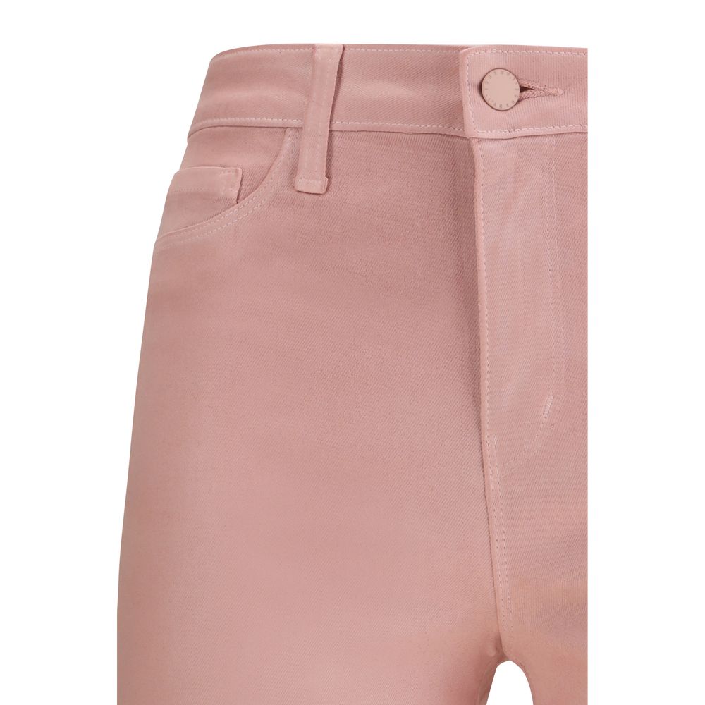 L'Agence Multicolor Cotton Flare Trousers