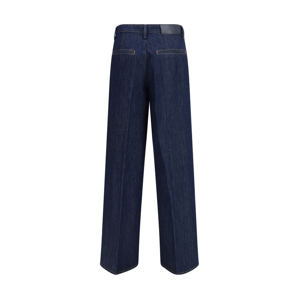 7FOR Blaue Baumwoll-Jeans Denim