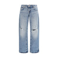 7FOR Blaue Baumwoll-Jeans mit geradem Bein
