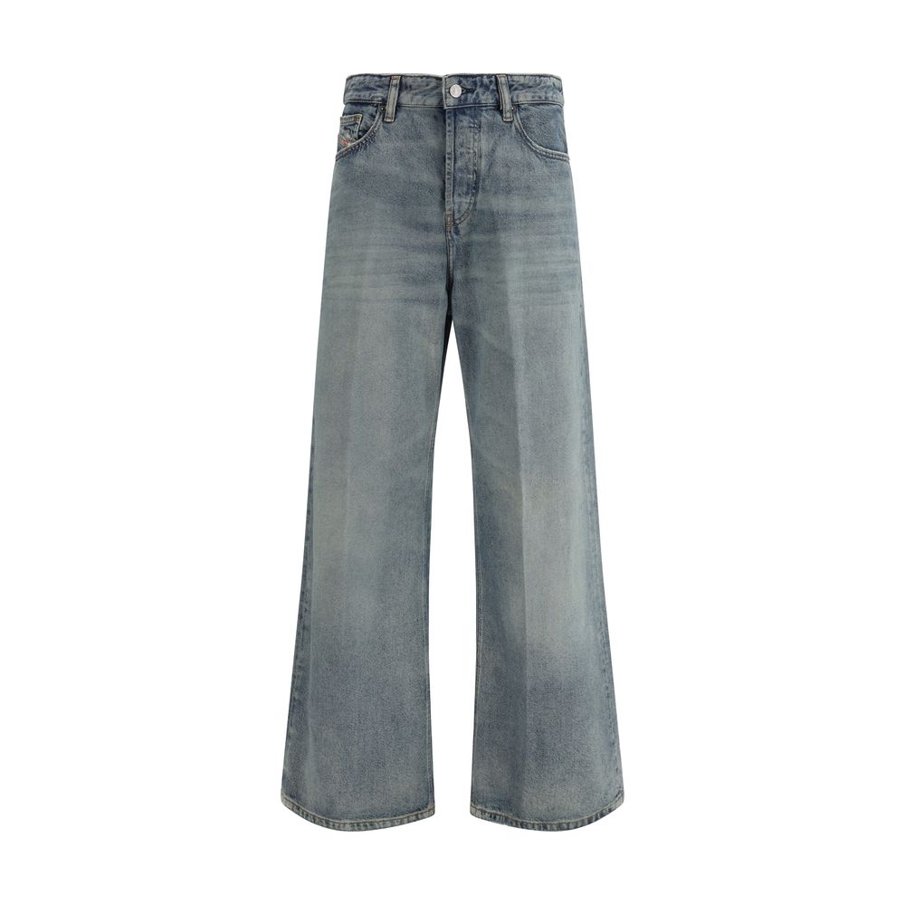 Diesel Blaue Baumwolljeans im Relaxed Fit