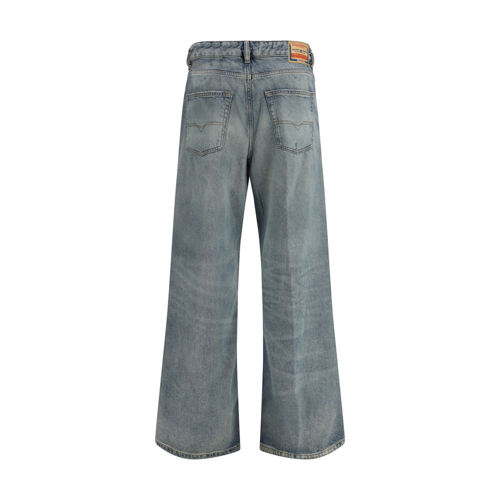 Diesel Blaue Baumwolljeans im Relaxed Fit