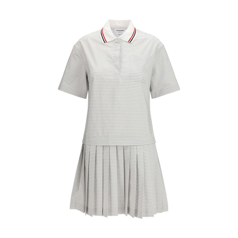 Thom Browne Grey Cotton Casual Dress