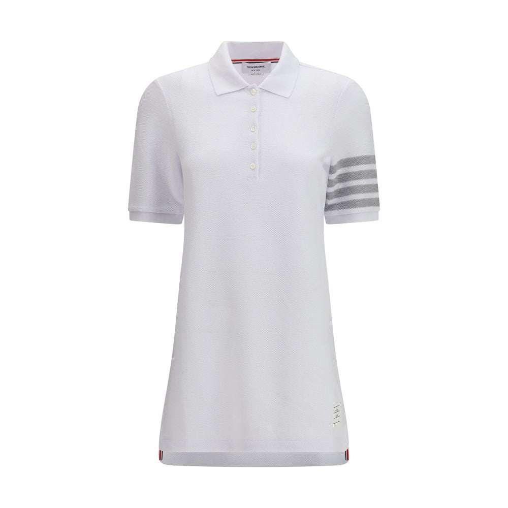 Thom Browne Weißes Baumwoll-Freizeitkleid