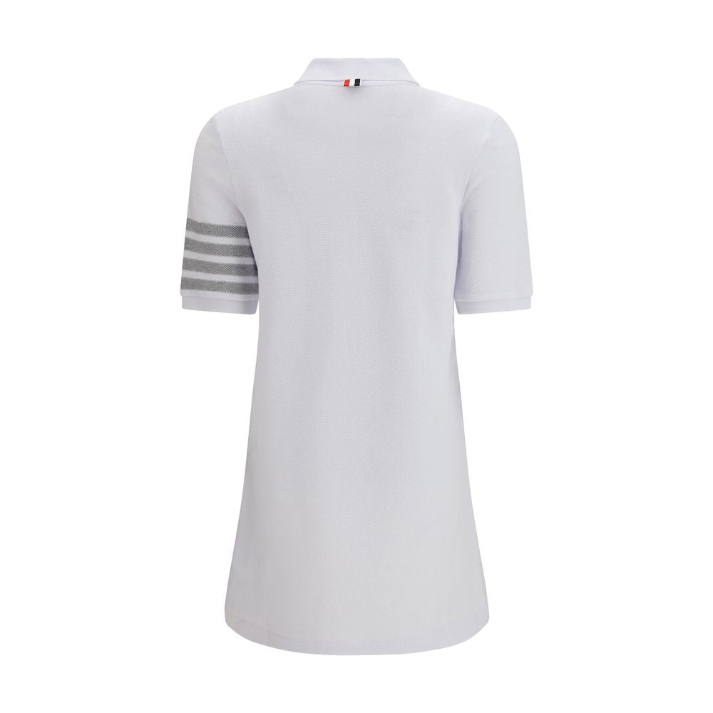 Thom Browne Weißes Baumwoll-Freizeitkleid