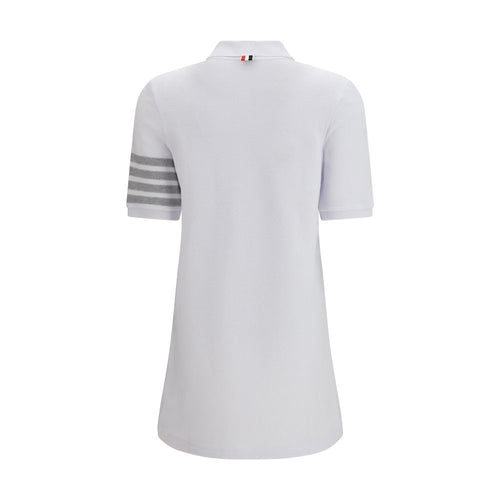Thom Browne Weißes Baumwoll-Freizeitkleid