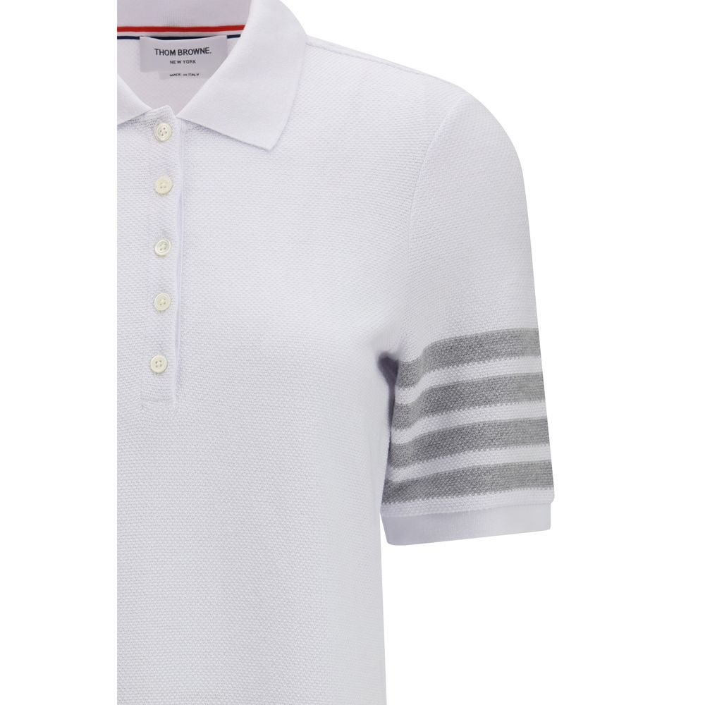 Thom Browne Weißes Baumwoll-Freizeitkleid