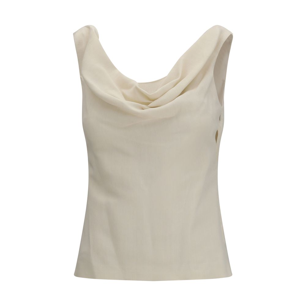 Brunello Cucinelli Beige Viskosebluse