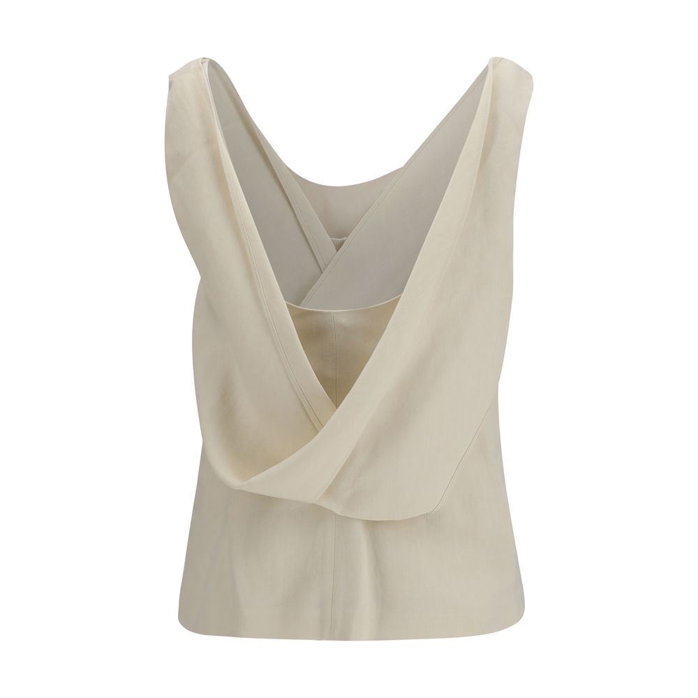 Brunello Cucinelli Beige Viskosebluse