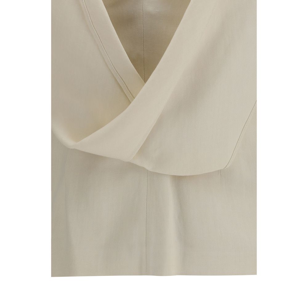 Brunello Cucinelli Beige Viskosebluse
