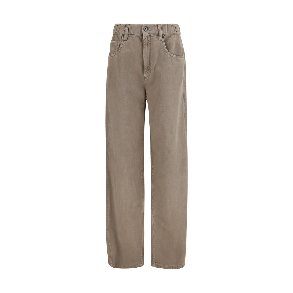 Brunello Cucinelli Beige Baumwolljeans Denim
