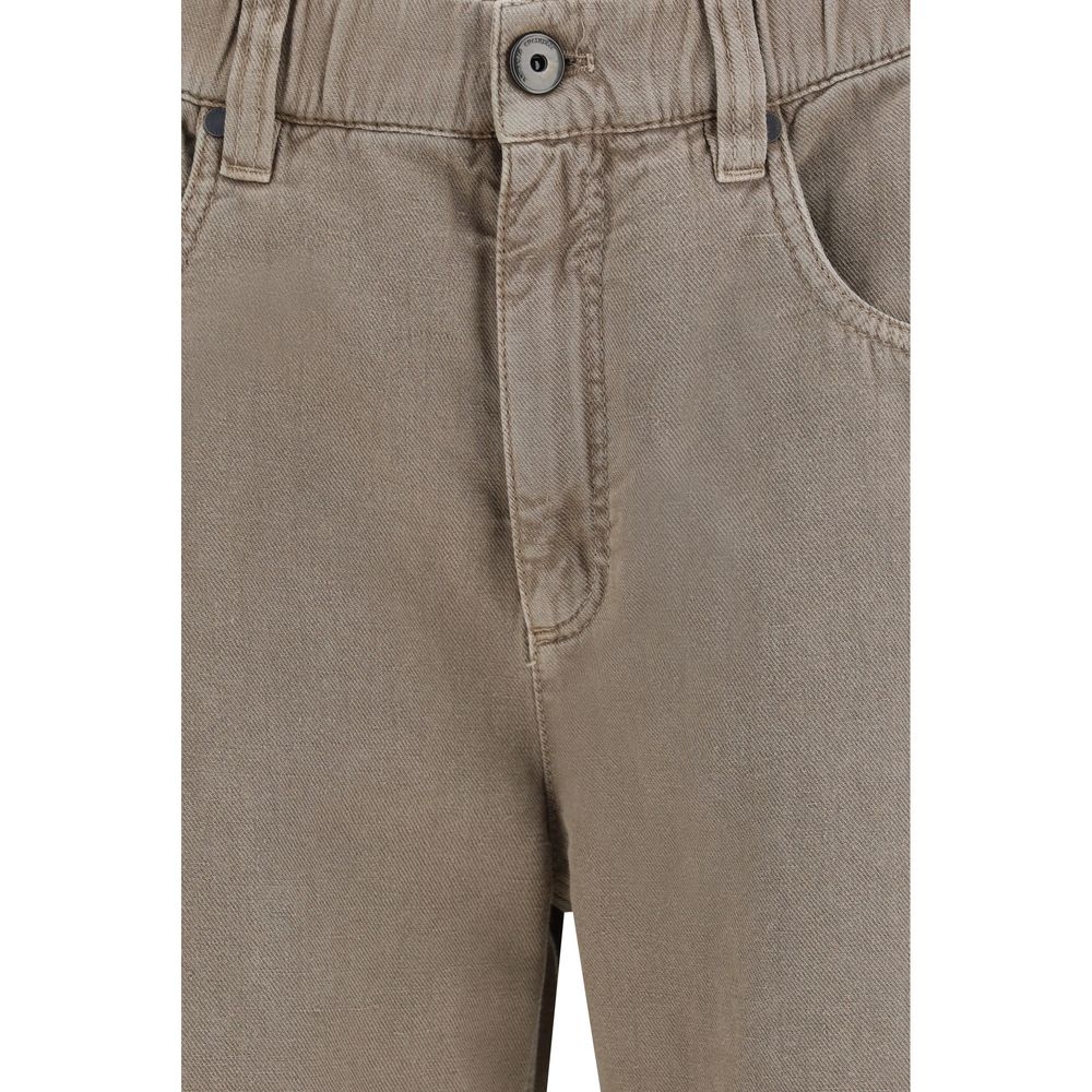 Brunello Cucinelli Beige Baumwolljeans Denim