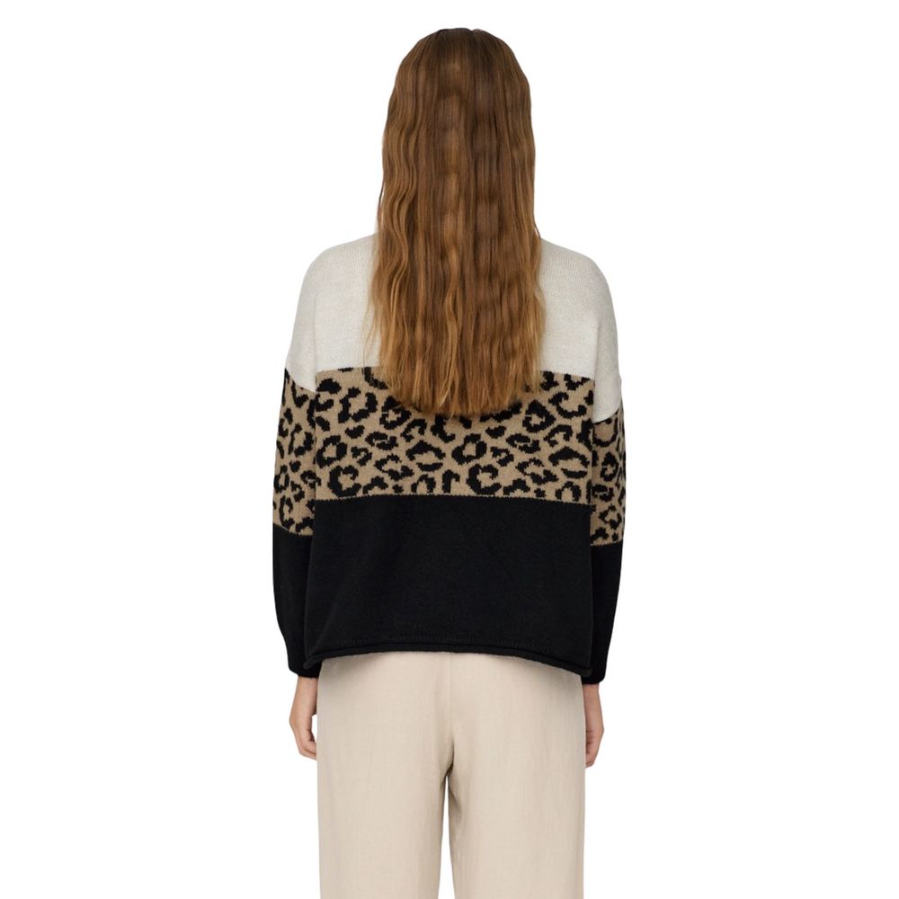 Only Zweifarbiger Marabou-Pullover
