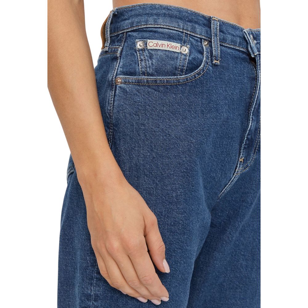 Calvin Klein Jeans Blue Cotton Skinny Jeans