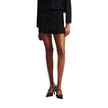 Karl Lagerfeld Black Cotton Miniskirt
