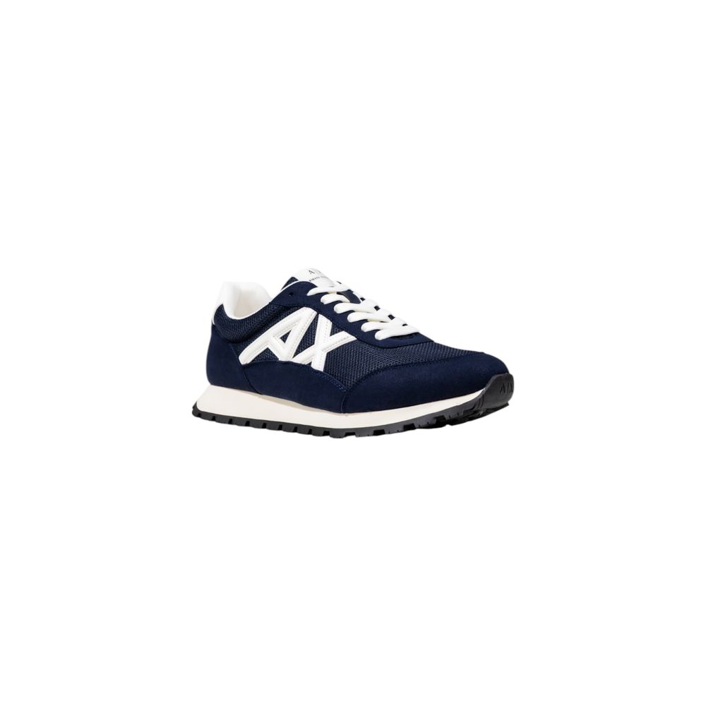 Armani Exchange Two-Tone Athletic Look Polyester Sneakers