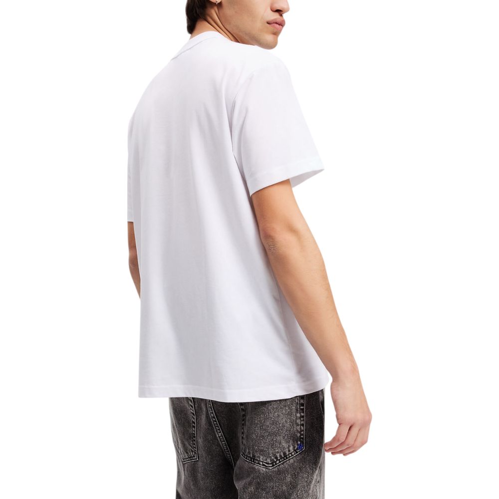 Karl Lagerfeld Weißes Baumwoll-T-Shirt