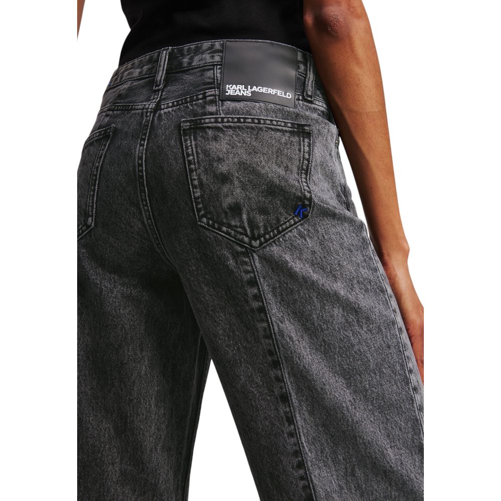 Karl Lagerfeld Relaxed Fit Black Cotton Jeans